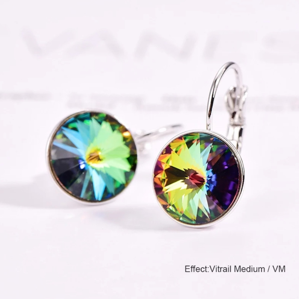 Crystals From Swarovski Dangle Earrings